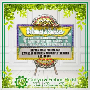 Bunga Papan Congrats 001 — Toko Bunga Bogor Cahya & Embun Florist