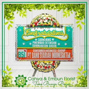 Bunga Papan Congrats 015 — Toko Bunga Bogor Cahya & Embun Florist